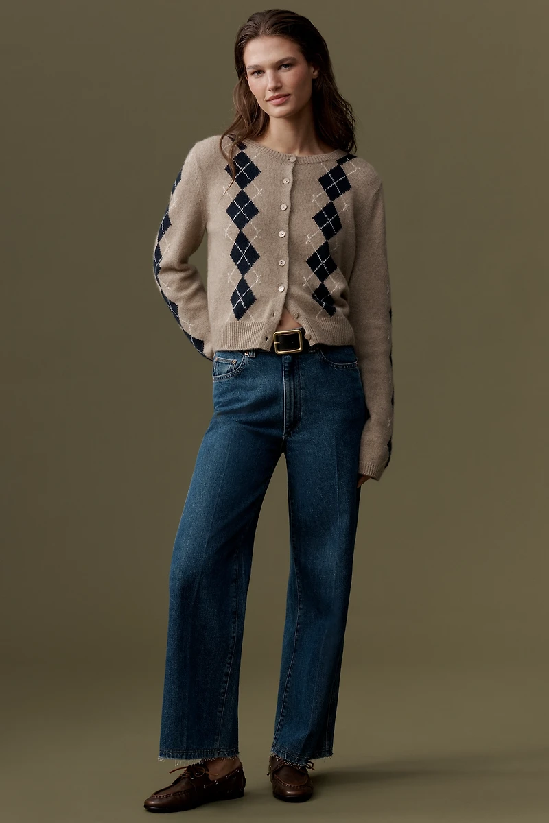 DL1961 Hepburn High-Rise Wide-Leg Ankle Jeans