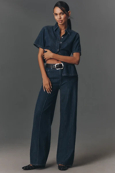 DL1961 Hepburn Wide-Leg Aura High-Rise Jeans