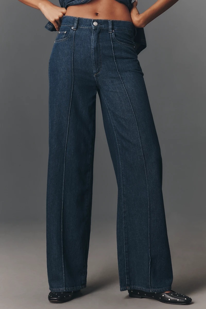 DL1961 Hepburn Wide-Leg Aura High-Rise Jeans