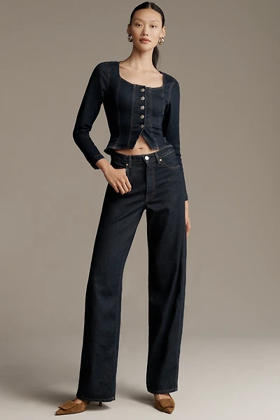 DL1961 Kaylen Soft Curve High-Rise Tapered Jeans