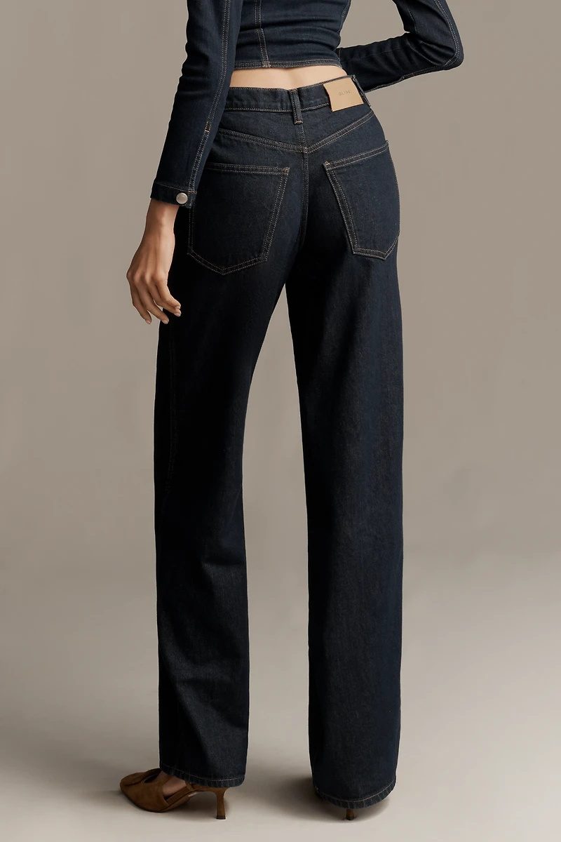 DL1961 Kaylen Soft Curve High-Rise Tapered Jeans