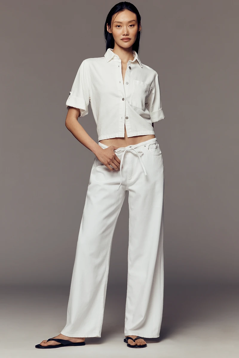 DL1961 Sienna Aura Drawstring Low-Slung Relaxed Wide-Leg Jeans