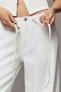 DL1961 Sienna Aura Drawstring Low-Slung Relaxed Wide-Leg Jeans