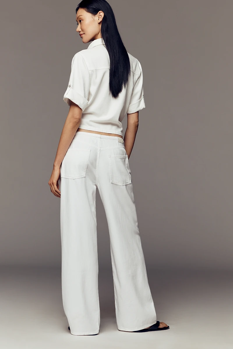 DL1961 Sienna Aura Drawstring Low-Slung Relaxed Wide-Leg Jeans