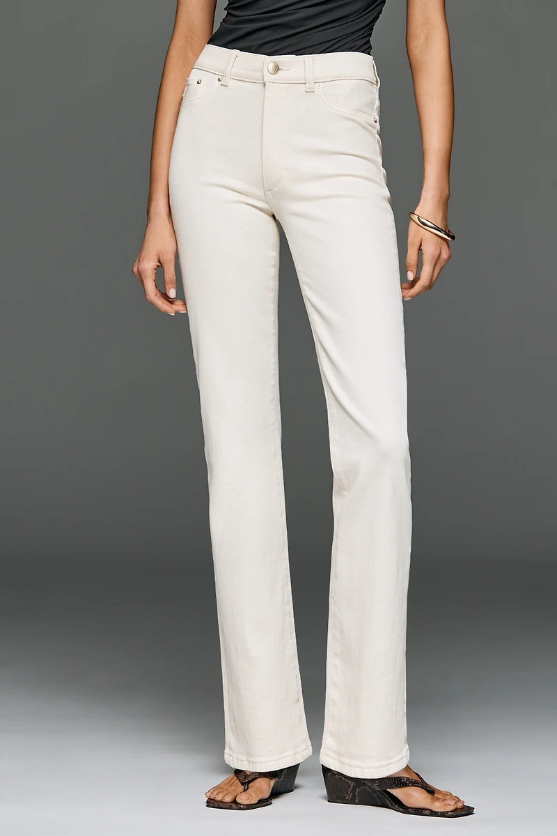 DL1961 Halle High-Rise Straight-Leg Jeans