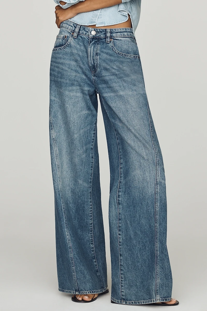 DL1961 Alex Low-Rise Baggy Wide-Leg Jeans
