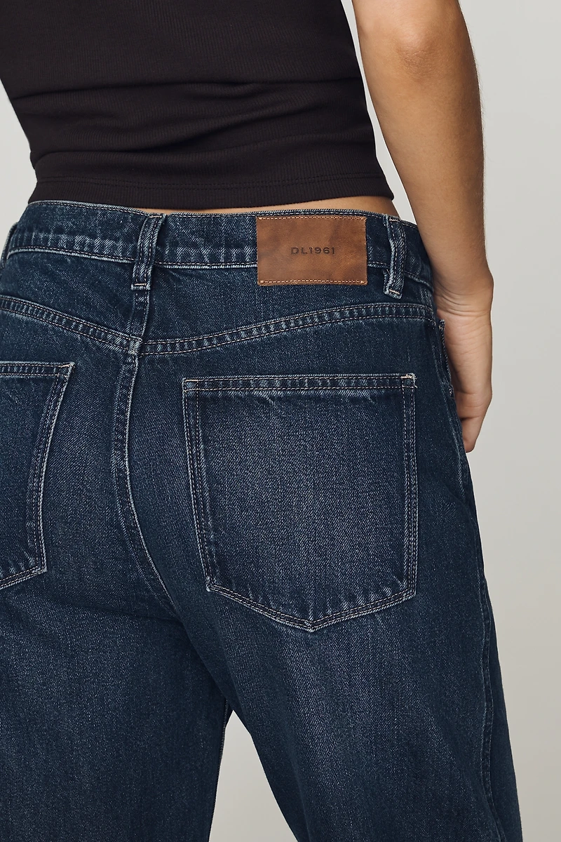 DL1961 Cate High-Rise Slim Straight-Leg Jeans