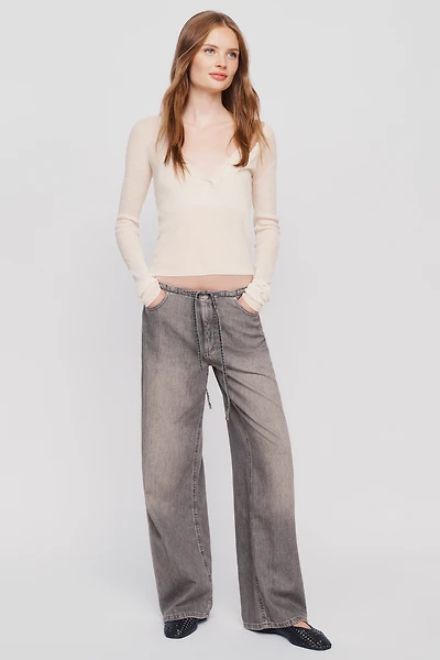 DL1961 Sienna Aura Low-Slung Wide-Leg Relaxed Jeans