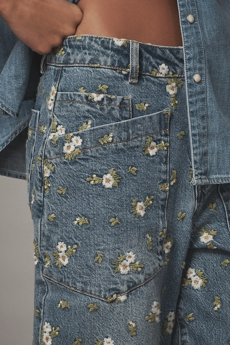 Avec Les Filles High-Rise Barrel Jeans