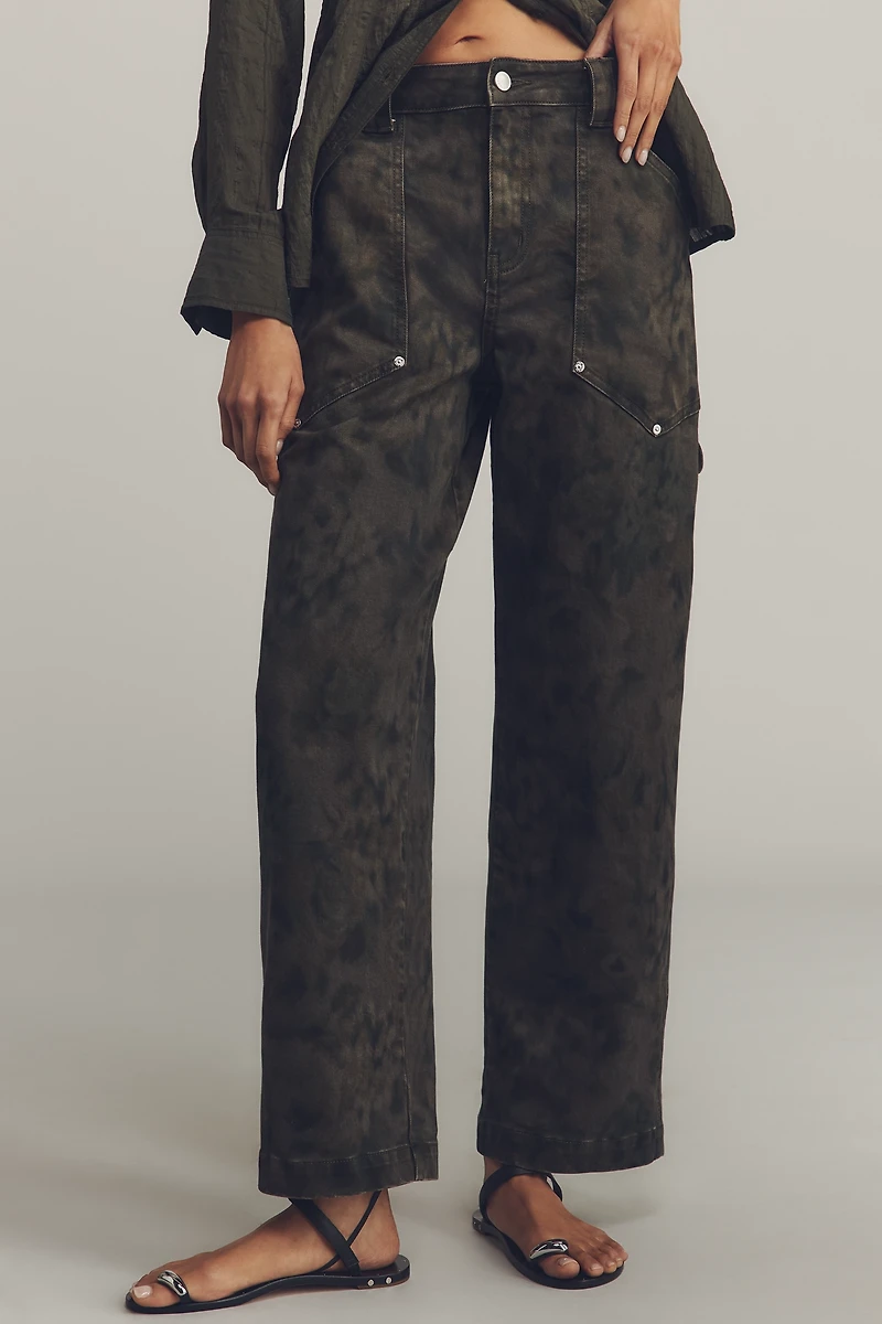 Avec Les Filles High-Rise Barrel Jeans