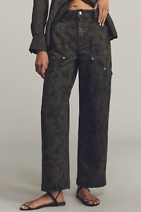Avec Les Filles High-Rise Barrel Jeans