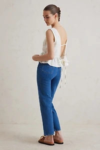 Levi's Ribcage Super High-Rise Straight-Leg Ankle Jeans