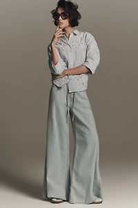 Pilcro Polished Pull-On High-Rise Trouser Jeans