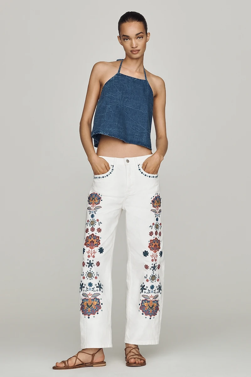 Driftwood Elaine High-Rise Barrel Jeans