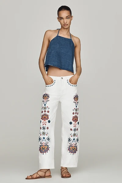 Driftwood Elaine High-Rise Barrel Jeans