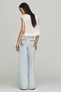 Driftwood Pia Mid-Rise Wide-Leg Jeans