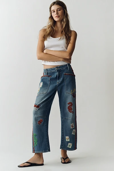 Driftwood Mahjong High-Rise Tapered Jeans