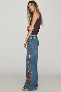 Driftwood Alix Rosevine High-Rise Wide-Leg Jeans