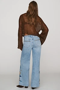 Driftwood Marlena High-Rise Wide-Leg Jeans
