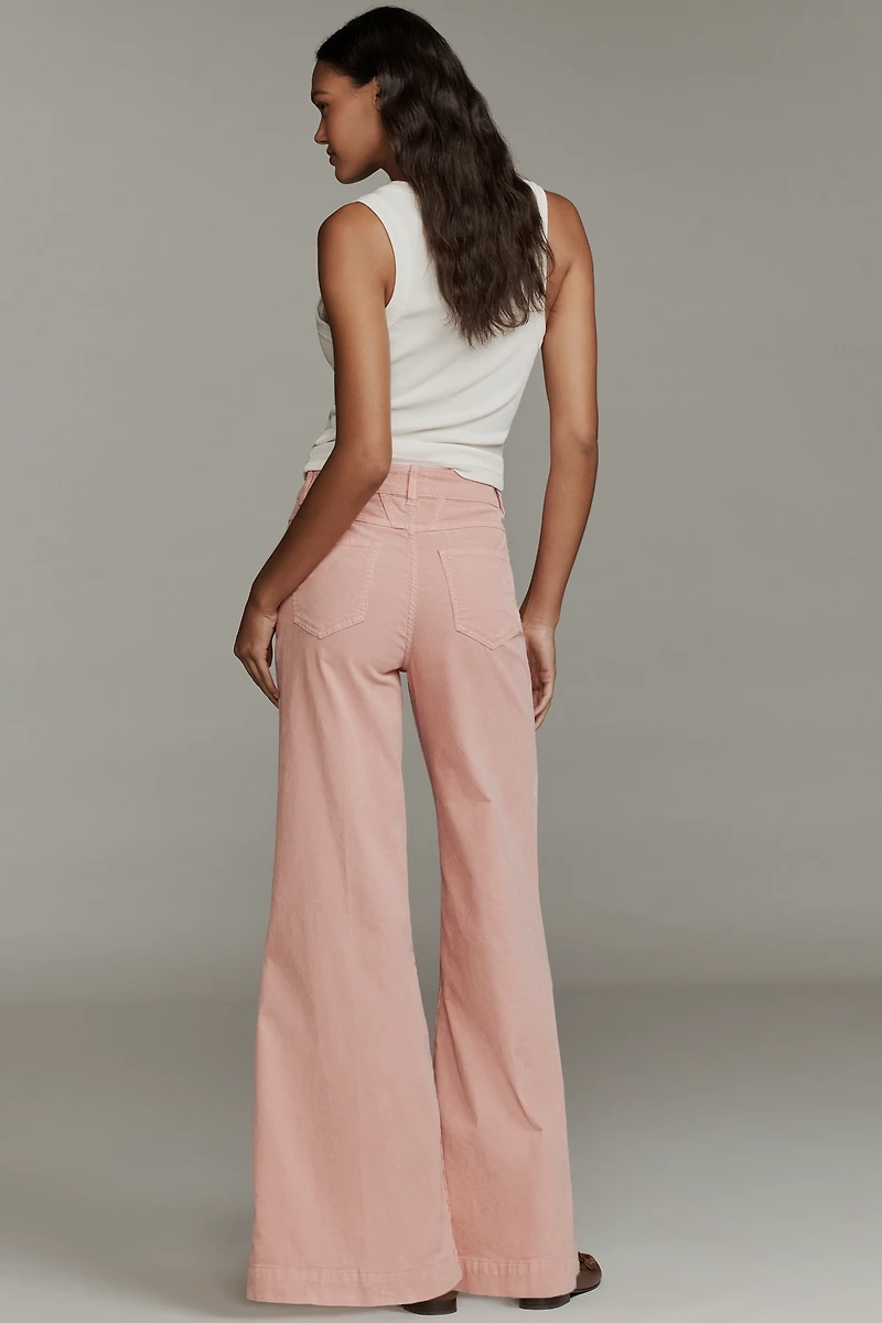 Closed Glow-Up Corduroy High-Rise Flare Jeans