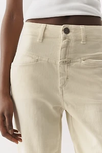 Pedal Pusher High-Rise Slim Straight-Leg Jeans