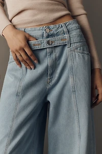 Closed Zoya-X High-Rise Wide-Leg Tie-Waist Jeans