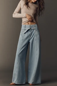 Closed Zoya-X High-Rise Wide-Leg Tie-Waist Jeans