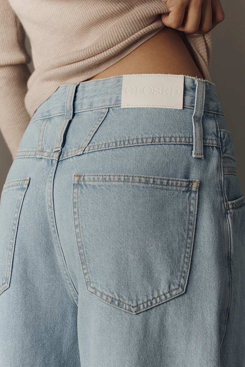 Closed Zoya-X High-Rise Wide-Leg Tie-Waist Jeans