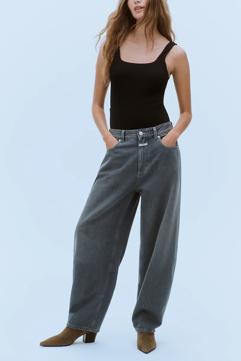 Closed Jazzie High-Rise Barrel-Leg Jeans
