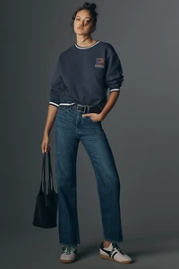 Pistola Cassie High-Rise Crop Straight Jeans