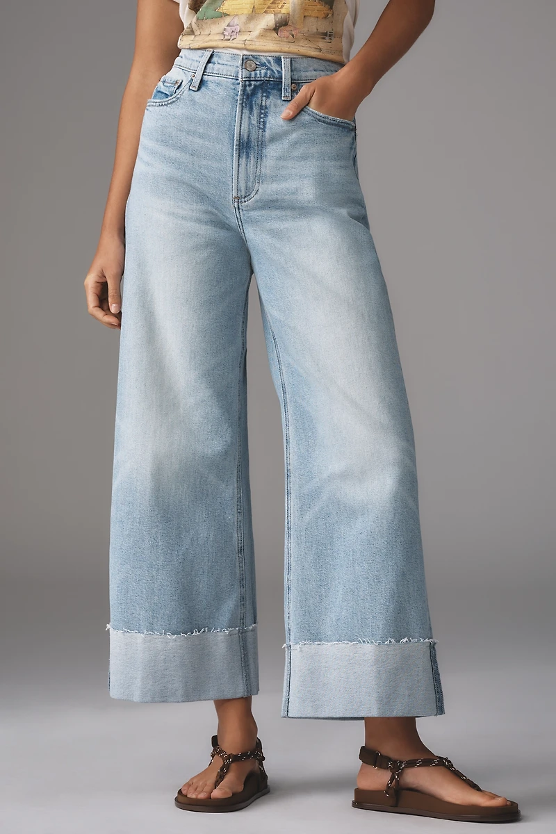 Pistola Lana High Rise Ultra-Wide-Leg Cuffed Jeans