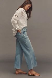 Pistola Izzy Mid-Rise Crop Wide-Leg Jeans