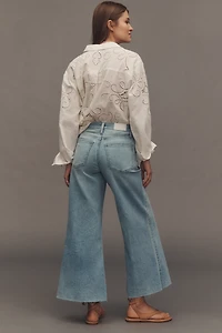 Pistola Izzy Mid-Rise Crop Wide-Leg Jeans