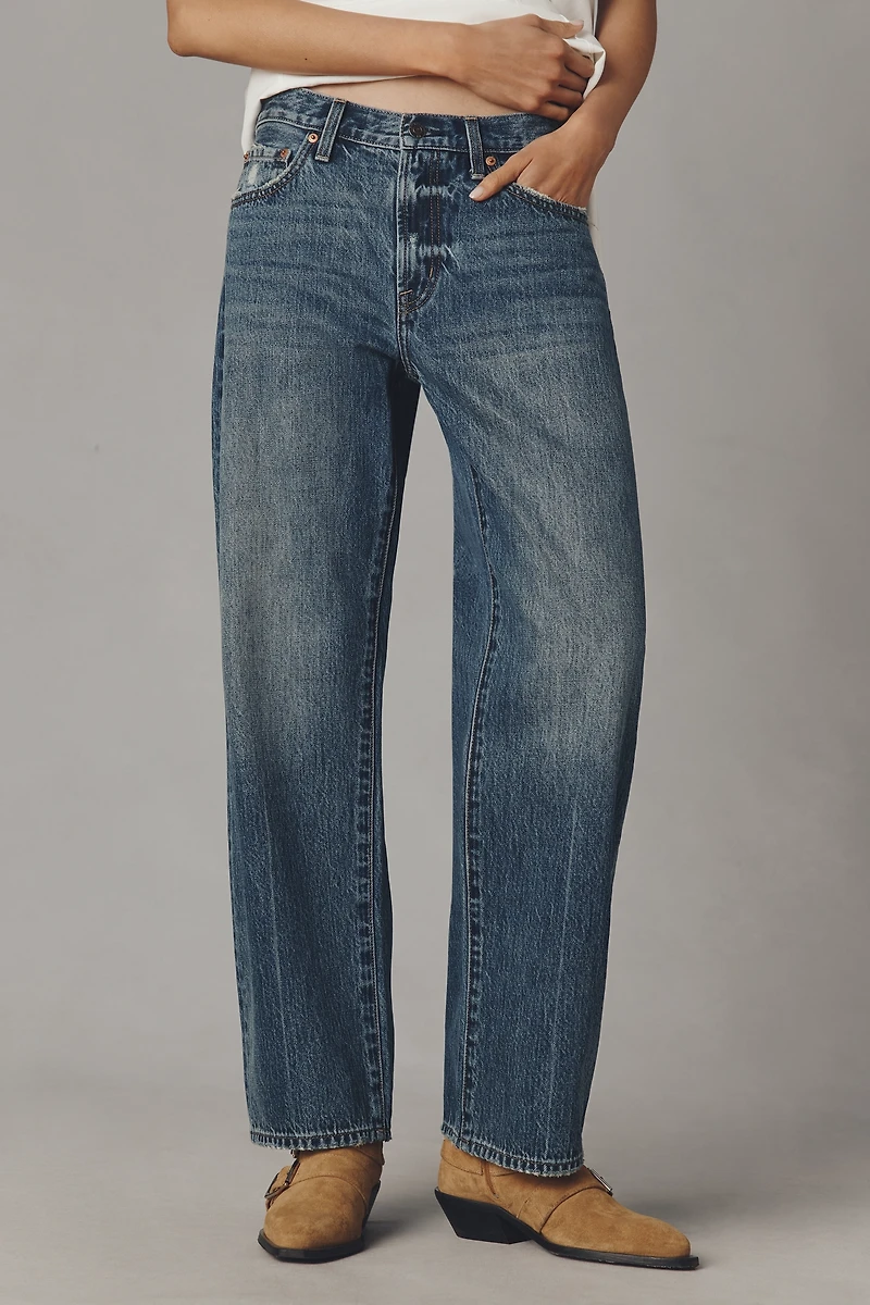 Pistola Lexi Petite Mid-Rise Straight Jeans