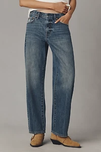 Pistola Lexi Petite Mid-Rise Straight Jeans