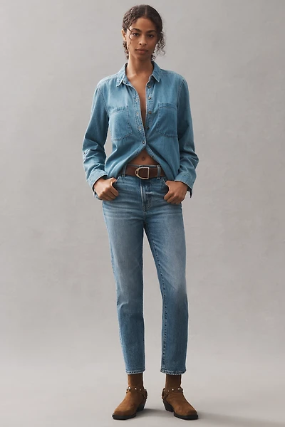 Pistola Bri High-Rise Ankle Straight-Leg Jeans