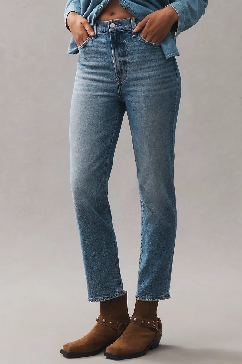 Pistola Bri High-Rise Ankle Straight-Leg Jeans