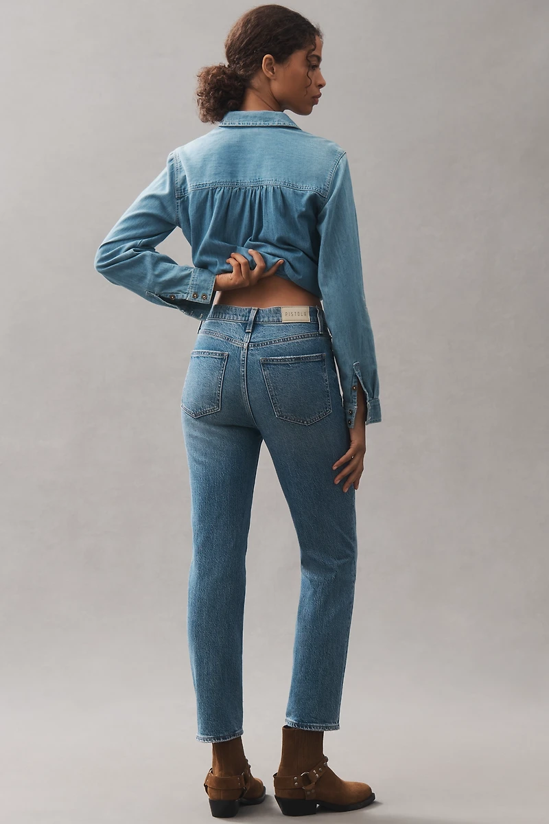Pistola Bri High-Rise Ankle Straight-Leg Jeans