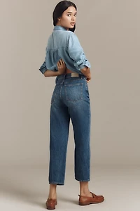 Pistola Cassie High-Rise Crop Straight-Leg Jeans