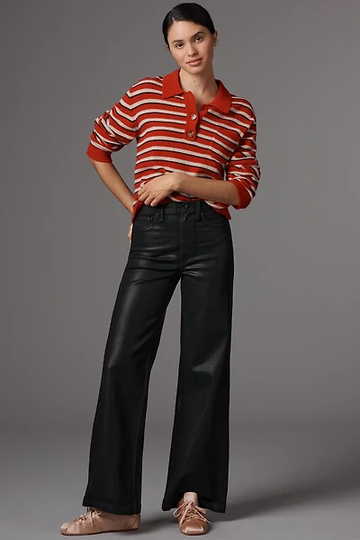Pistola Lana High-Rise Wide-Leg Coated Jeans