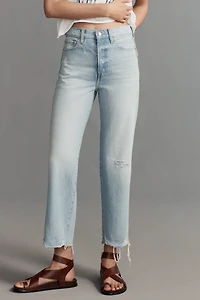Pistola Cassie Crop High-Rise Straight-Leg Jeans