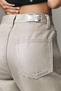 Pistola Tate High-Rise Bowed Wide-Leg Jeans