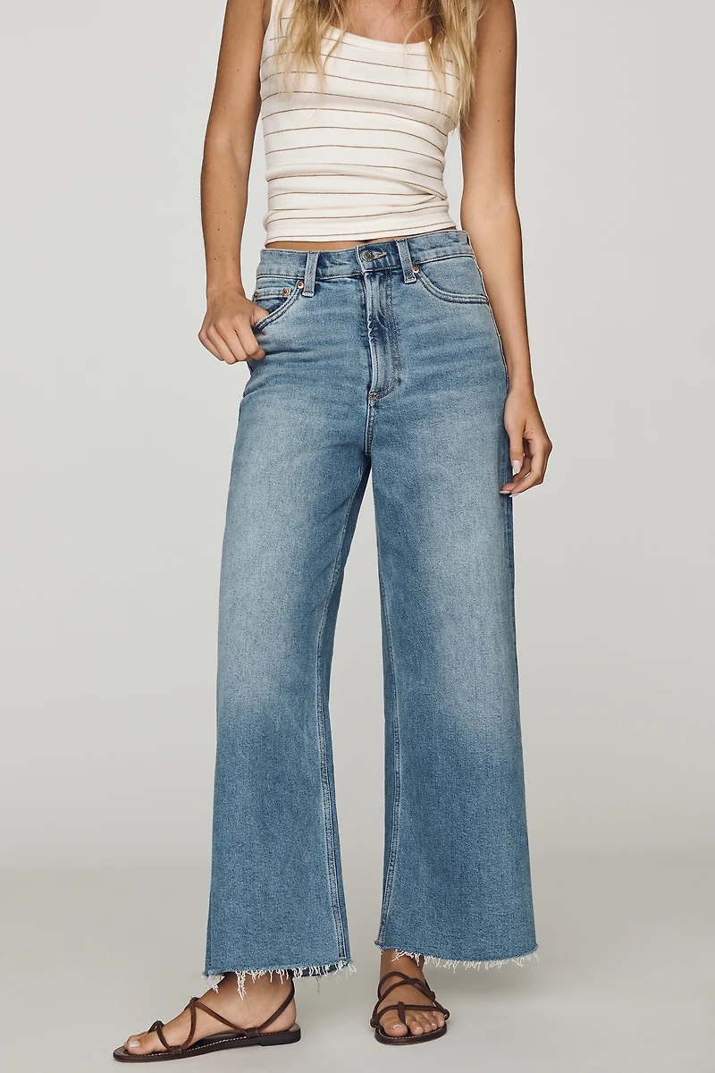 Pistola Lana Crop High-Rise Wide-Leg Jeans