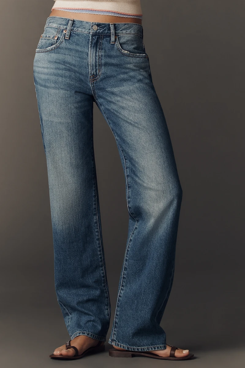 Pistola 100% Cotton Issa Mid-Rise Relaxed Straight-Leg Jeans