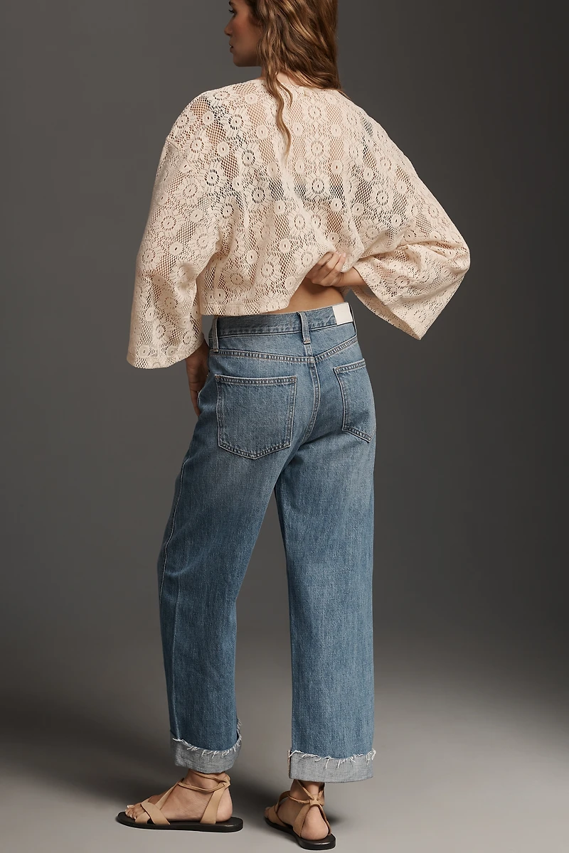 Pistola Kacey Mid-Rise Cuffed Relaxed Tapered Jeans