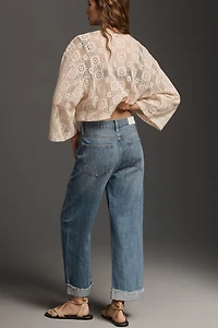 Pistola Kacey Mid-Rise Cuffed Relaxed Tapered Jeans