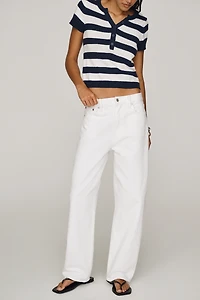 Pistola Wes Cotton High-Rise Barrel Jeans