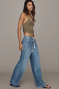 Pistola Jadyn High-Rise Wide-Leg Drawstring Jeans