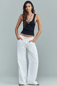 Pistola Jadyn High-Rise Drawstring Wide-Leg Jeans