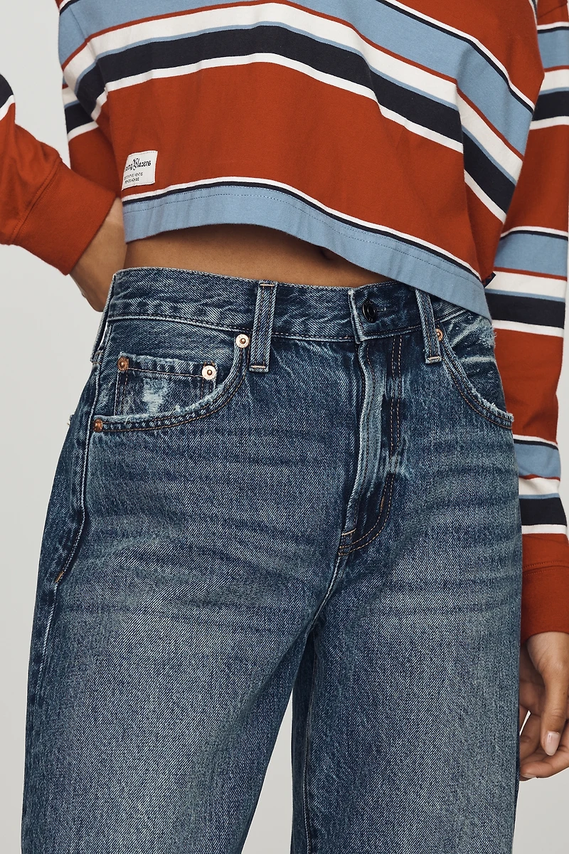 Pistola Lexi Mid-Rise Tapered-Leg Jeans